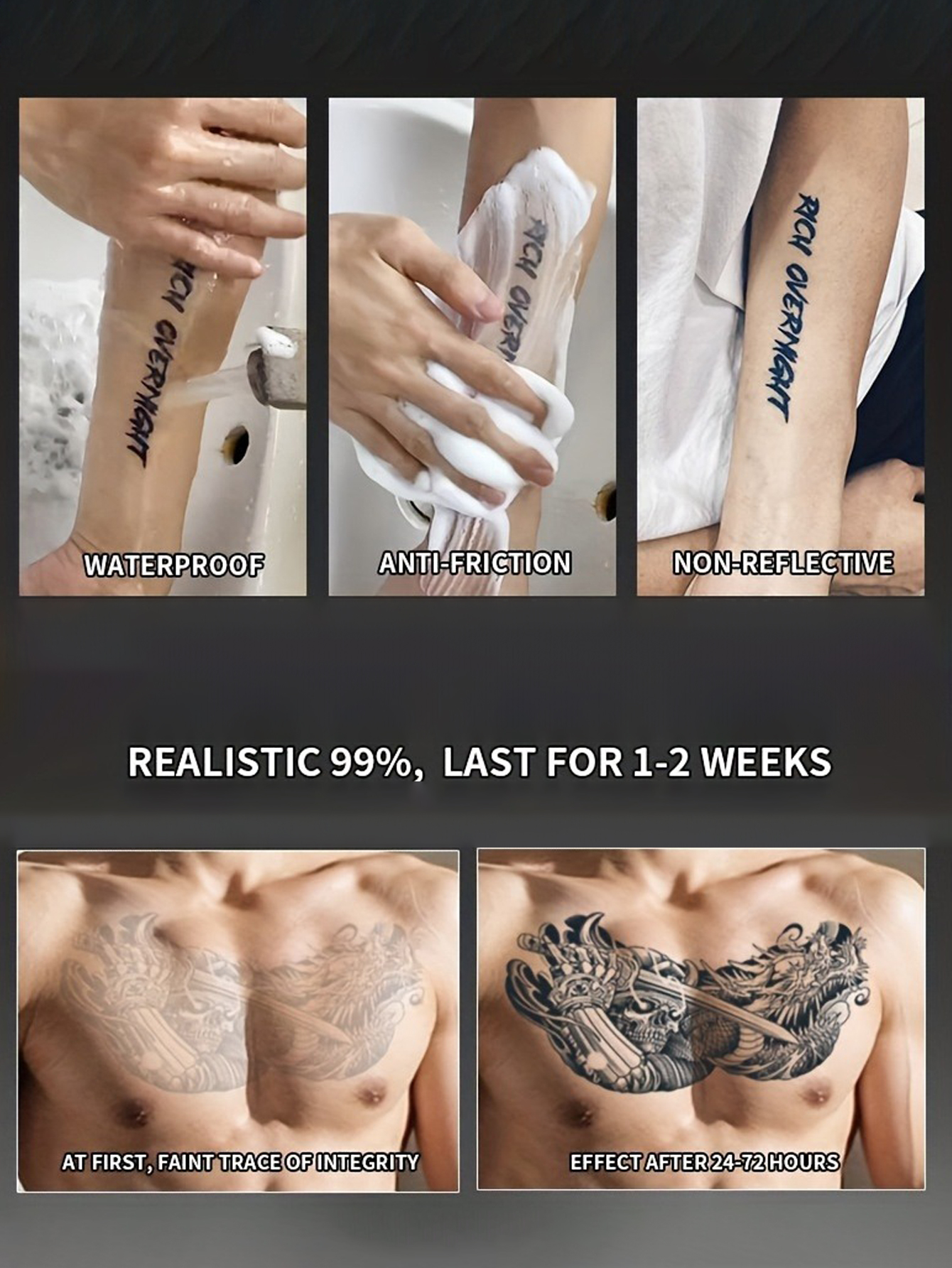 Traditional Body Art Tattoo Stickers